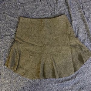Madewell wool gray mini skirt